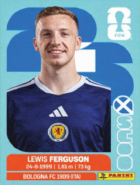 Lewis Ferguson Escocia (SCO14) - Sticker World Cup 2026