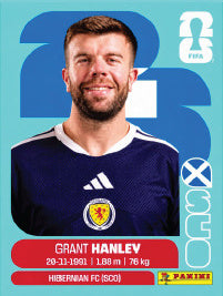 Grant Hanley Escocia (SCO10) - Sticker World Cup 2026