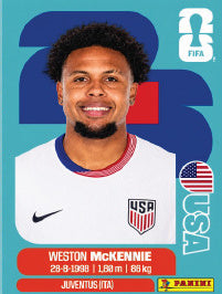 Weston Mckennie Estados Unidos (USA10) - Sticker World Cup 2026