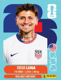 Diego Luna Estados Unidos (USA14) - Sticker World Cup 2026