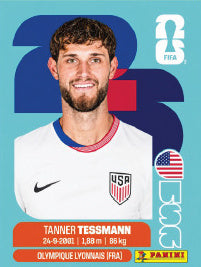 Tanner Tessmann Estados Unidos (USA9) - Sticker World Cup 2026
