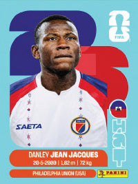Danley Jean Jacques Haití (HAI11) - Sticker World Cup 2026