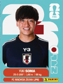 Yuki Soma Japón (JPN9) - Sticker World Cup 2026