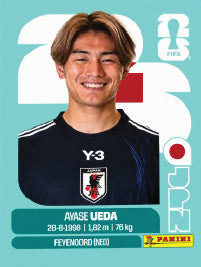 Ayase Ueda Japón (JPN20) - Sticker World Cup 2026