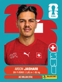 Ardon Jashari Suiza (SUI14) - Sticker World Cup 2026
