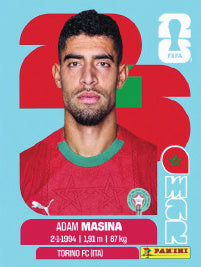 Adam Masina Marruecos (MAR9) - Sticker World Cup 2026