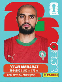 Sofyan Amrabat Marruecos (MAR10) - Sticker World Cup 2026