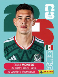 César Montes México (MEX5) - Sticker World Cup 2026