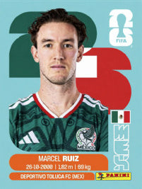 Marcel Ruiz México (MEX12) - Sticker World Cup 2026