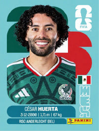 César Huerta México (MEX20) - Sticker World Cup 2026