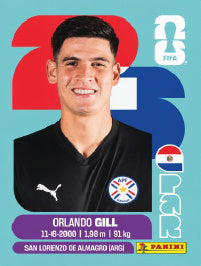Orlando Gill Paraguay (PAR3) - Sticker World Cup 2026