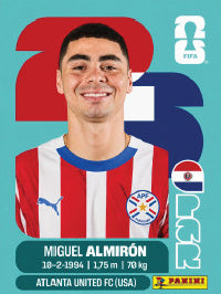 Miguel Almirón Paraguay (PAR17) - Sticker World Cup 2026