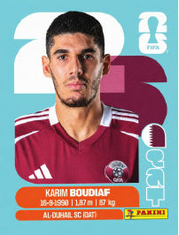 Karim Boudiaf Catar (QAT10) - Sticker World Cup 2026