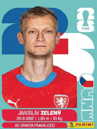 Jaroslav Zelený República Checa (CZE6) - Sticker World Cup 2026
