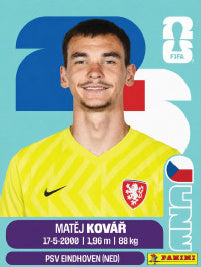 Matěj Kovář República Checa (CZE2) - Sticker World Cup 2026