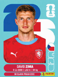David Zima República Checa (CZE8) - Sticker World Cup 2026