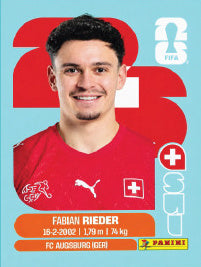 Fabian Rieder Suiza (SUI12) - Sticker World Cup 2026