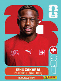 Denis Zakaria Suiza (SUI10) - Sticker World Cup 2026
