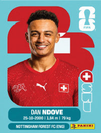 Dan Ndoye Suiza (SUI19) - Sticker World Cup 2026