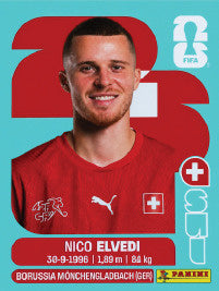 Nico Elvedi Suiza (SUI6) - Sticker World Cup 2026