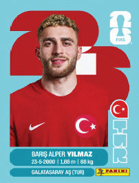 Barış Alper Yılmaz Turquía (TUR18) - Sticker World Cup 2026