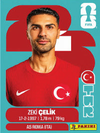 Zeki Çelik Turquía (TUR4) - Sticker World Cup 2026