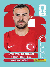 Abdülkerim Bardakcı Turquía (TUR5) - Sticker World Cup 2026