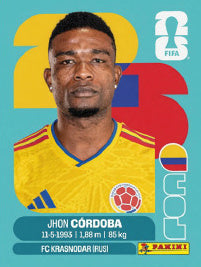 Jhon Córdoba Colombia (COL18) - Sticker World Cup 2026