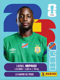 Lionel Mpasi República Democrática Del Congo (COD2) - Sticker World Cup 2026