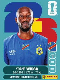 Yoane Wissa República Democrática Del Congo (COD16) - Sticker World Cup 2026