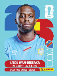 Aaron Wan-Bissaka República Democrática Del Congo (COD3) - Sticker World Cup 2026
