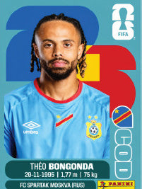 Théo Bongonda República Democrática Del Congo (COD14) - Sticker World Cup 2026
