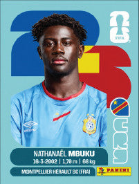 Nathanaël Mbuku República Democrática Del Congo (COD20) - Sticker World Cup 2026