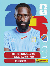 Arthur Masuaku República Democrática Del Congo (COD5) - Sticker World Cup 2026