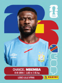 Chancel Mbemba República Democrática Del Congo (COD6) - Sticker World Cup 2026