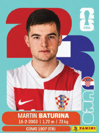 Martin Baturina Croacia (CRO11) - Sticker World Cup 2026