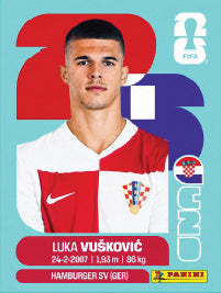 Luka Vušković Croacia (CRO6) - Sticker World Cup 2026