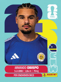 Armando Obispo Curazao (CUW3) - Sticker World Cup 2026