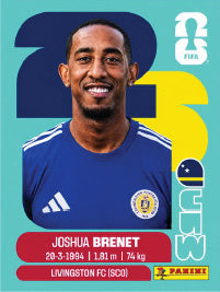 Joshua Brenet Curazao (CUW6) - Sticker World Cup 2026