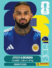Jürgen Locadia Curazao (CUW17) - Sticker World Cup 2026