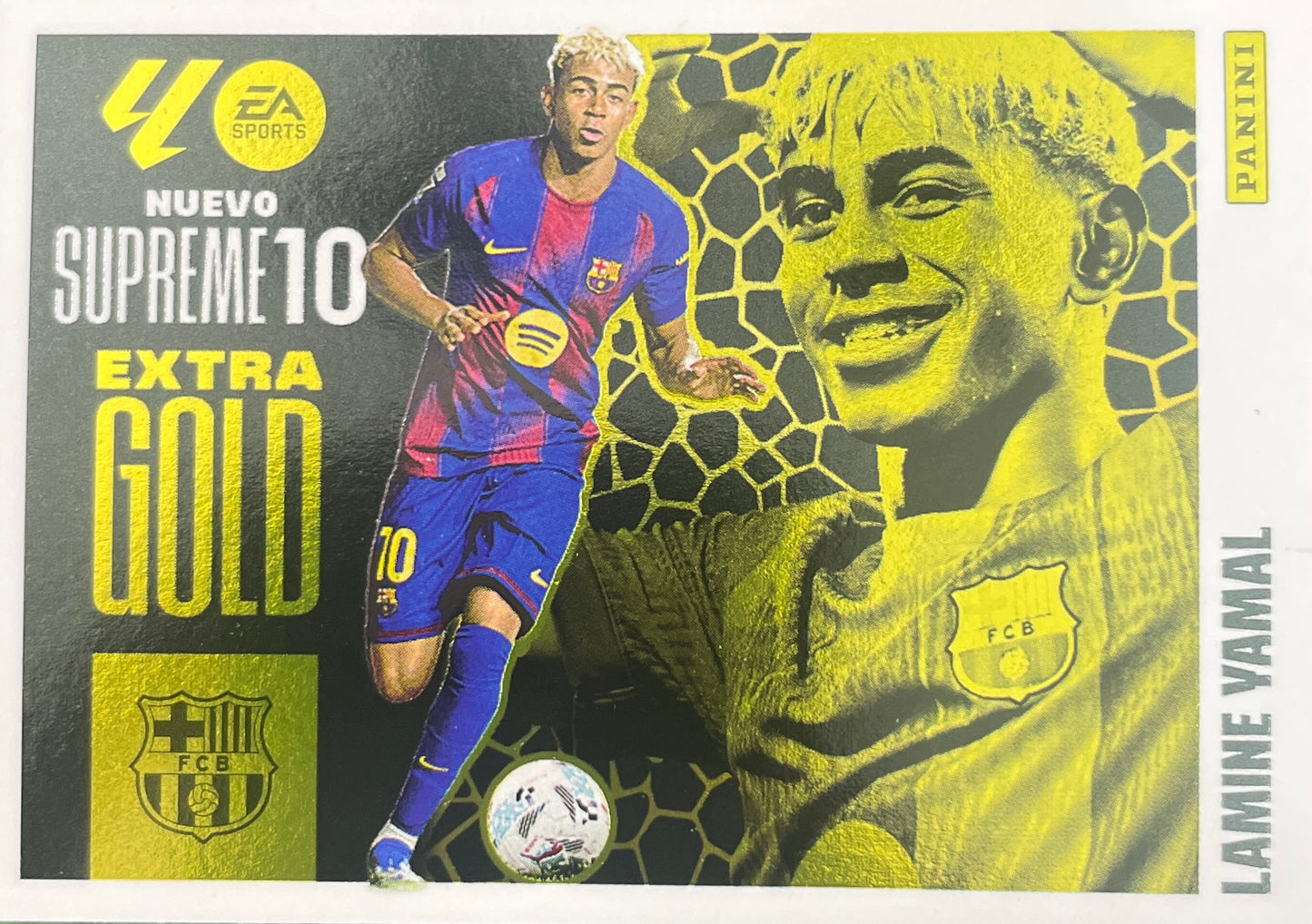 Lamine Yamal Supreme 10 Extra Gold (S10EG1)  - Liga ESTE 2025/2026