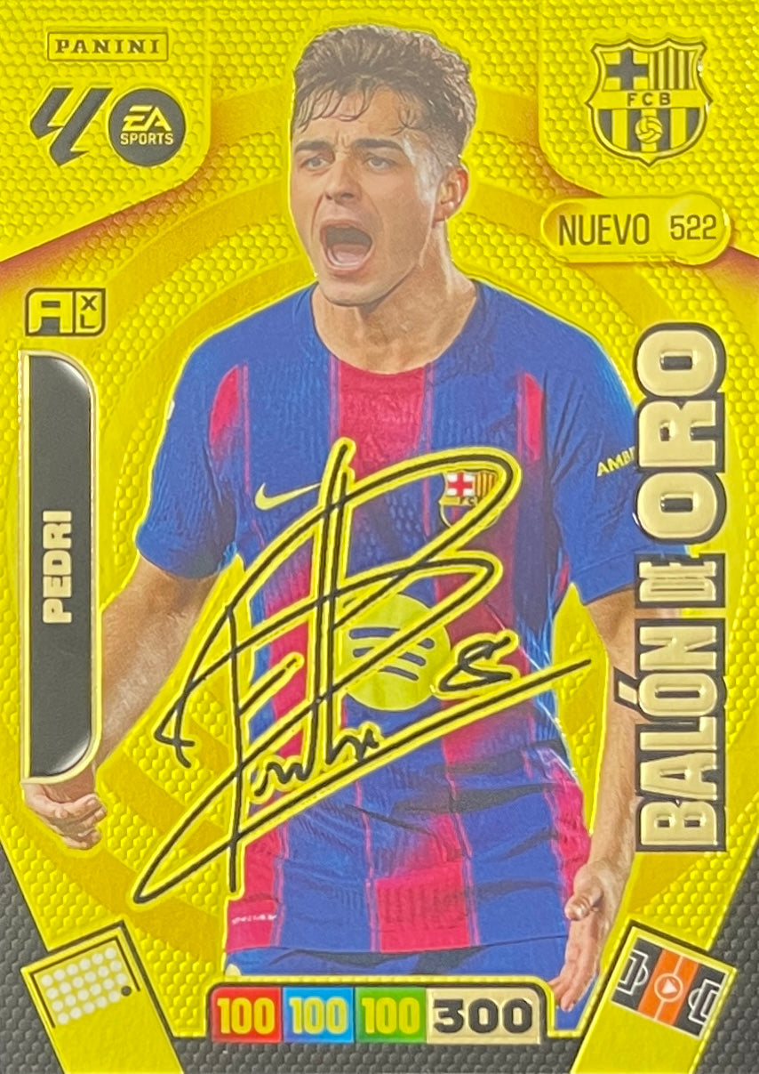 Pedri Balón De Oro Firmado (522)  - Adrenalyn XL LaLiga 2025/2026
