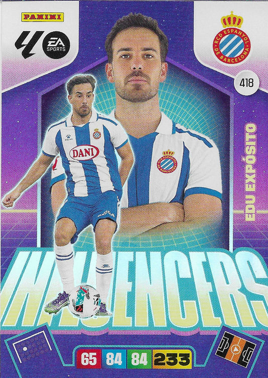 Edu Expósito Influencer (418)  - Adrenalyn XL LaLiga 2025/2026
