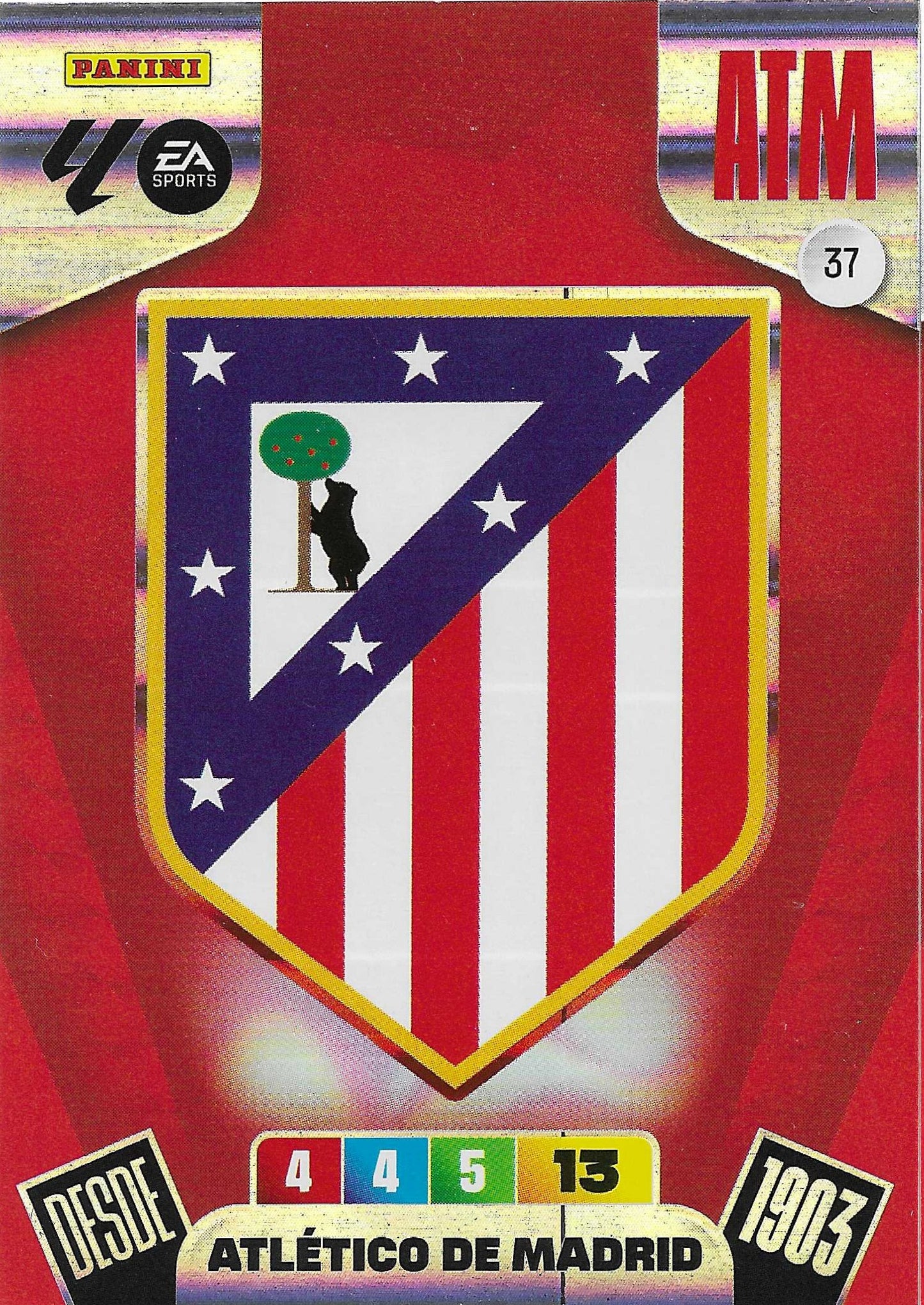 Escudo Atlético De Madrid (37)  - Adrenalyn XL LaLiga 2025/2026