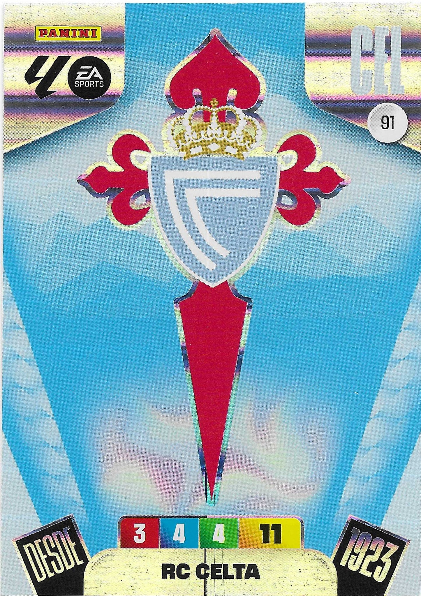 Escudo Celta (91)  - Adrenalyn XL LaLiga 2025/2026