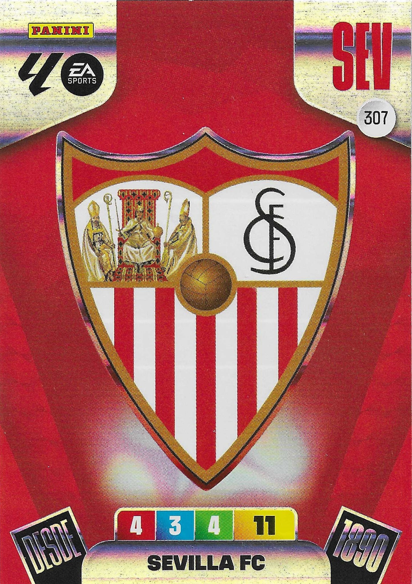 Escudo Sevilla (307)  - Adrenalyn XL LaLiga 2025/2026