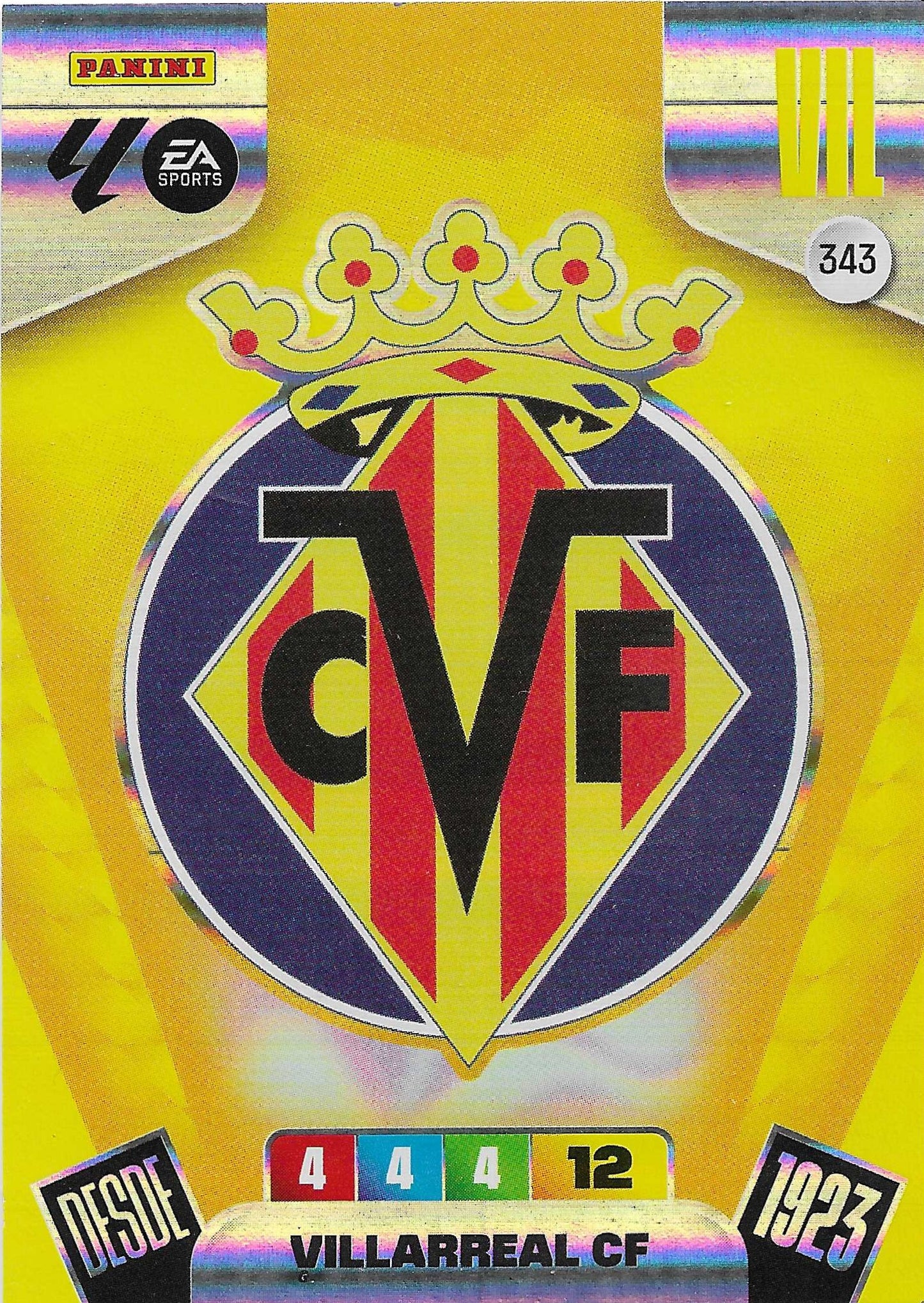 Escudo Villareal (343)  - Adrenalyn XL LaLiga 2025/2026