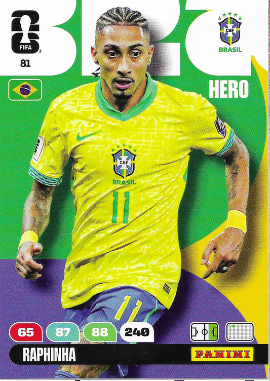 Raphinha Básica (81)  - Adrenalyn XL World Cup 2026