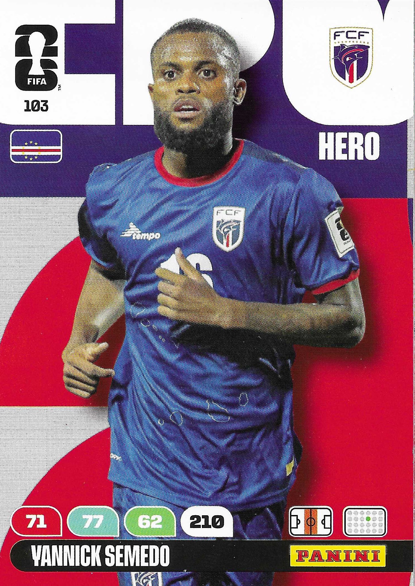 Yannick Semedo Básica (103)  - Adrenalyn XL World Cup 2026