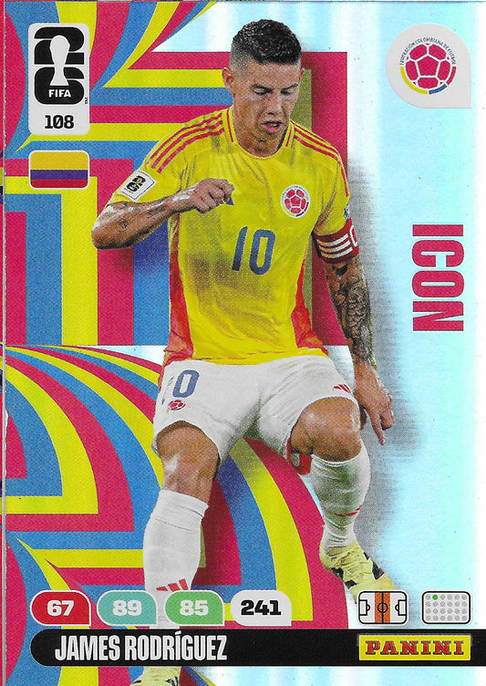 James Rodríguez Icon (108)  - Adrenalyn XL World Cup 2026